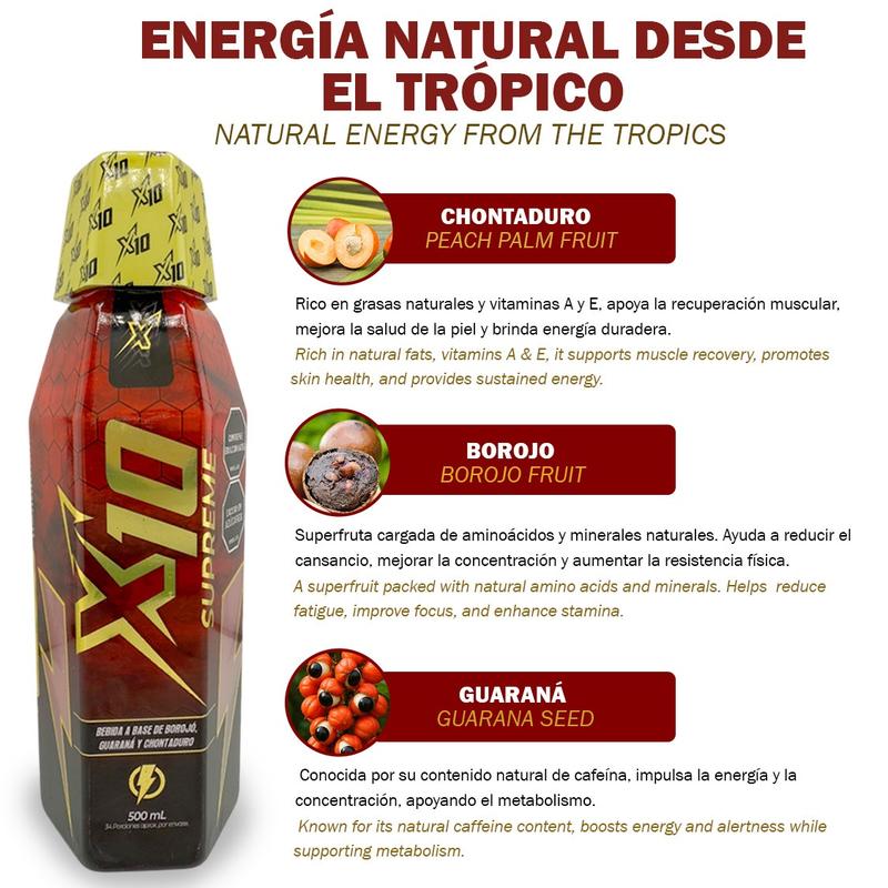 X10 SUPREME⚡Energía y potencia inmediata cuando más lo necesitas😎