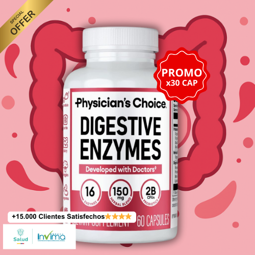 DIGESTIVE ENZIMES ⚡Desbloquea tu mejor digestión en cada comida 💚