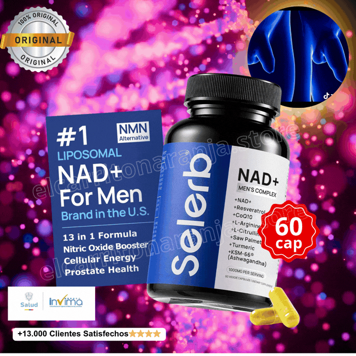 Nad+ Selerb Men´s Complex🔥Deseo, potencia, tamaño y energía masculina total