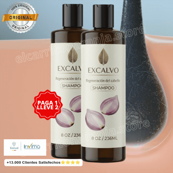 EXCALVO -Shampoo diseñado para fortalecer y estimular el crecimiento