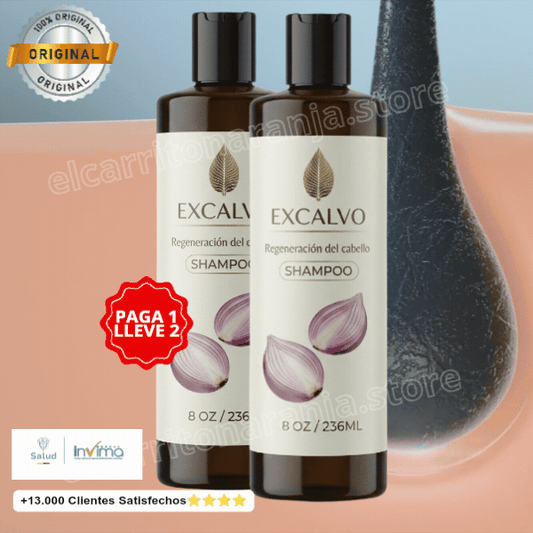 EXCALVO -Shampoo diseñado para fortalecer y estimular el crecimiento