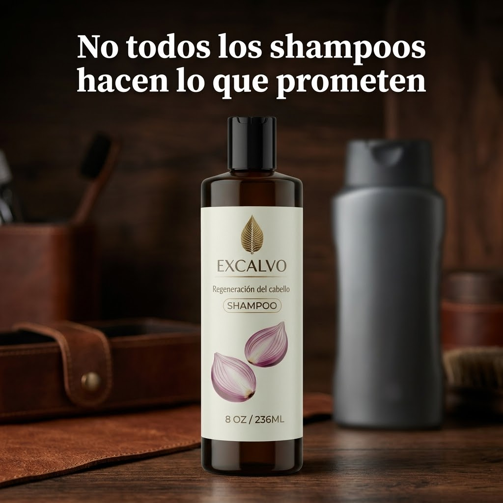 EXCALVO -Shampoo diseñado para fortalecer y estimular el crecimiento