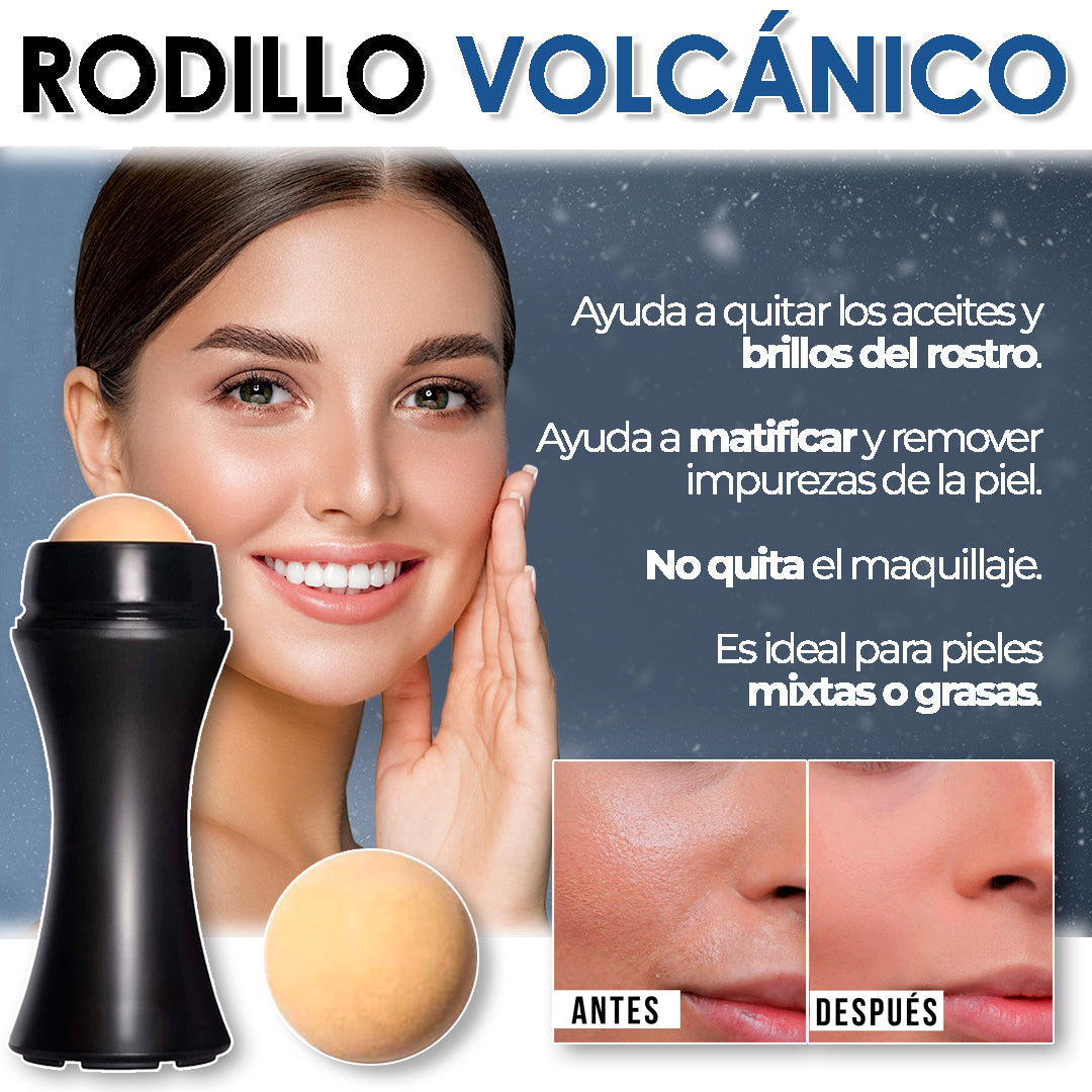 Rodillo Quita Grasa de Piedra Volcánica – Piel Mate y Fresca al Instante 😍PAGA 1️⃣ Y LLEVA 2️⃣👇