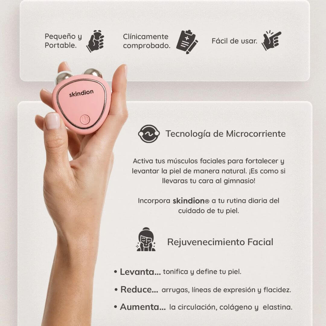 MASAJEADOR FACIAL CON MICROCORRIENTE – Rejuvenece tu Piel en 5 Minutos 💆‍♀️✨