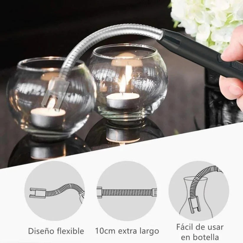 🔥 Encendedor Eléctrico Recargable – Moderno, Seguro y Siempre Listo ¡PAGA 1️⃣ LLEVA 2️⃣!👇