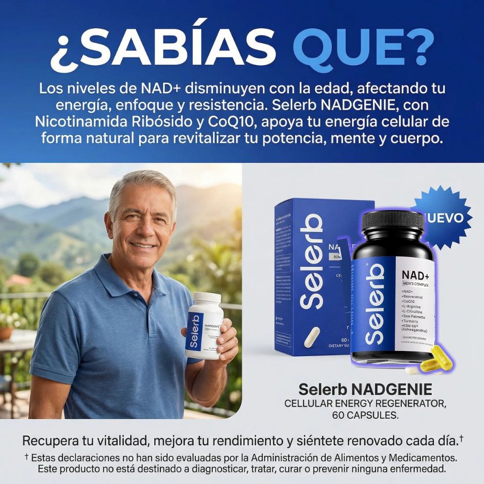 Nad+ Selerb Men´s Complex🔥Deseo, potencia, tamaño y energía masculina total
