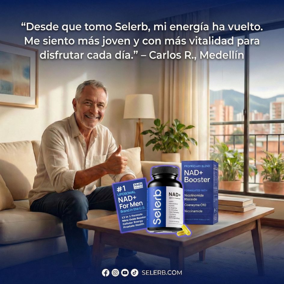 Nad+ Selerb Men´s Complex🔥Deseo, potencia, tamaño y energía masculina total
