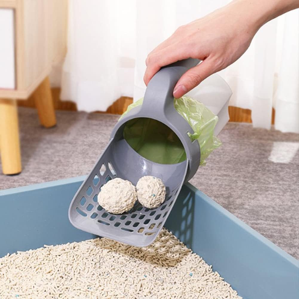 🌟 RECOGEDOR DE ARENA DE GATO + OBSEQUIO - ¡Bolsas Con Aromas! 🎁 🌟