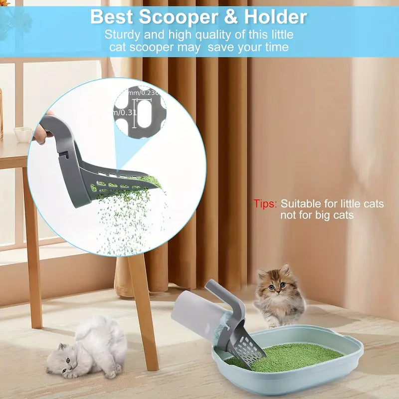 🌟 RECOGEDOR DE ARENA DE GATO + OBSEQUIO - ¡Bolsas Con Aromas! 🎁 🌟