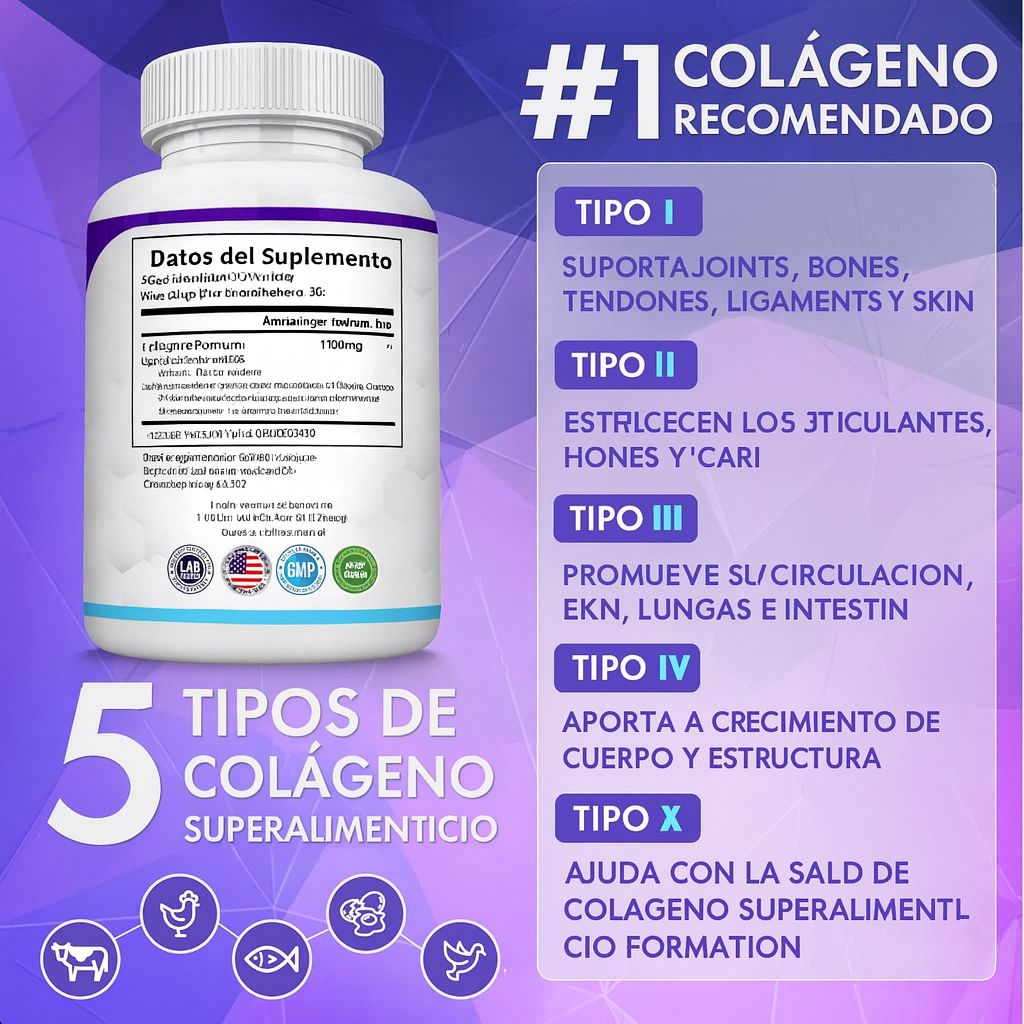 Collageno Peptides ✨Devuélvele a tu cuerpo el colágeno que dejó de producir💊