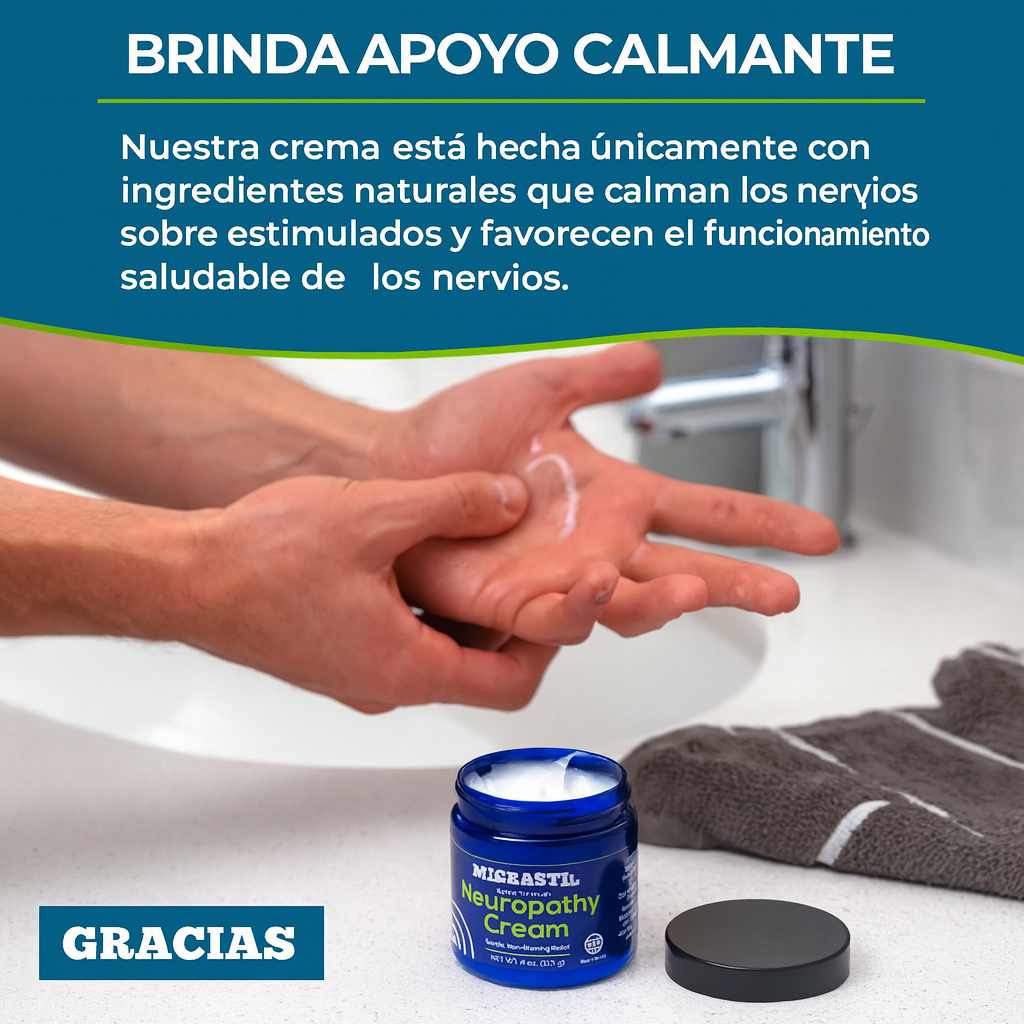 Alivio real para la neuropatía… sin ardor, sin mentol y sin irritación. 🌿