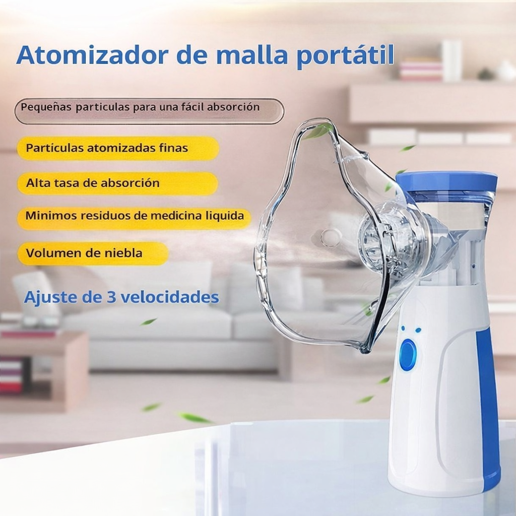🌬️ Nebulización Moderna, Silenciosa y Portátil — Respira Fácil Donde Estés