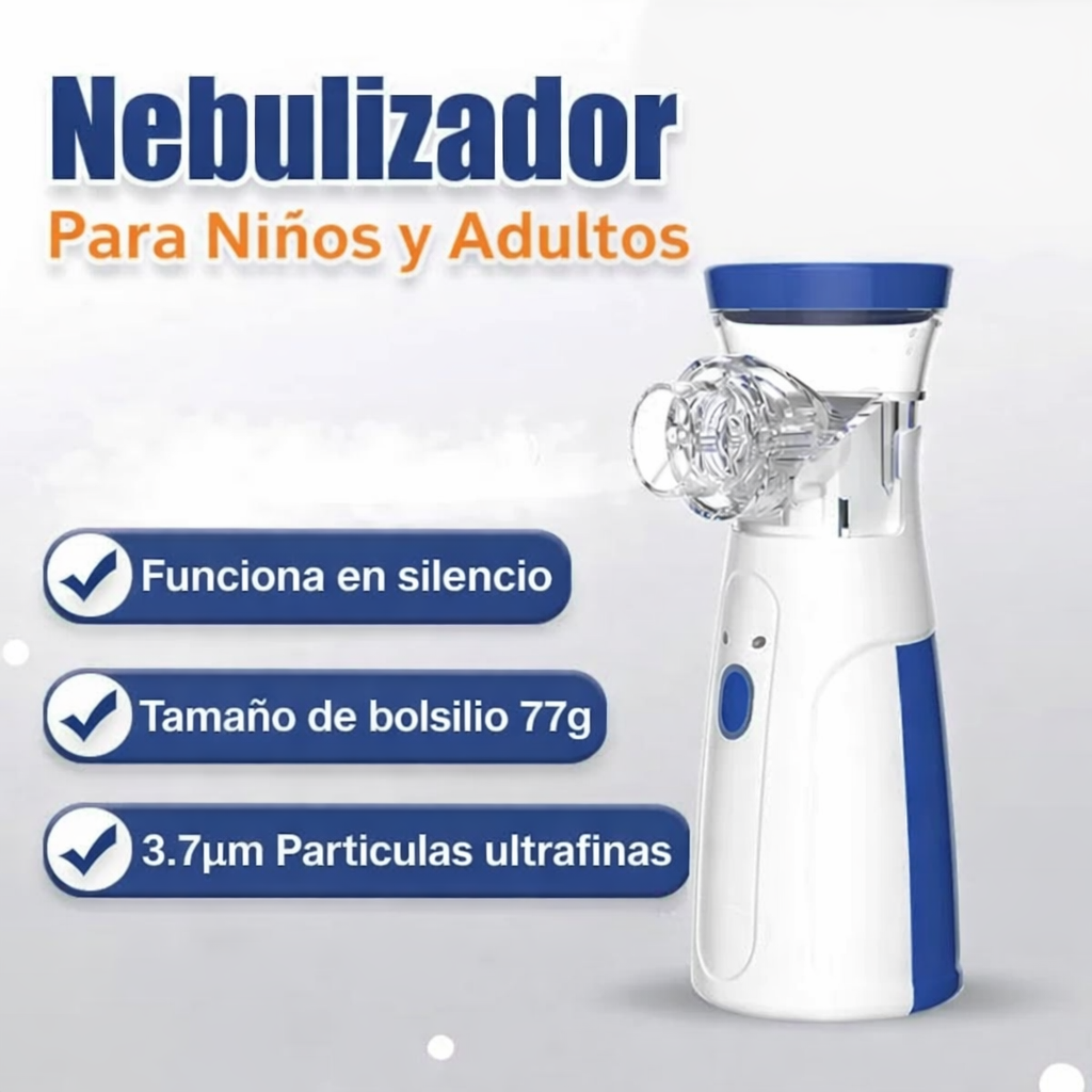 🌬️ Nebulización Moderna, Silenciosa y Portátil — Respira Fácil Donde Estés