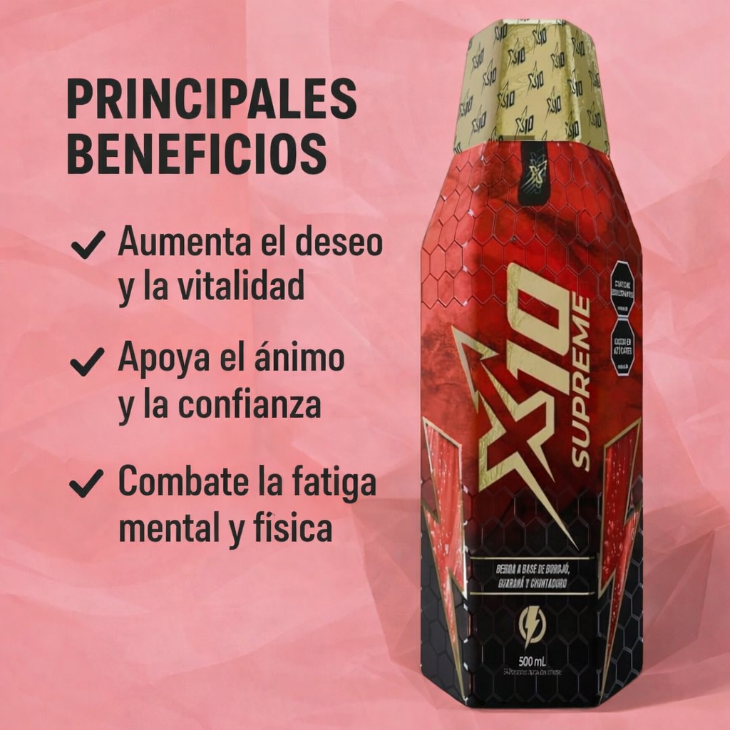 X10 SUPREME⚡Energía y potencia inmediata cuando más lo necesitas😎