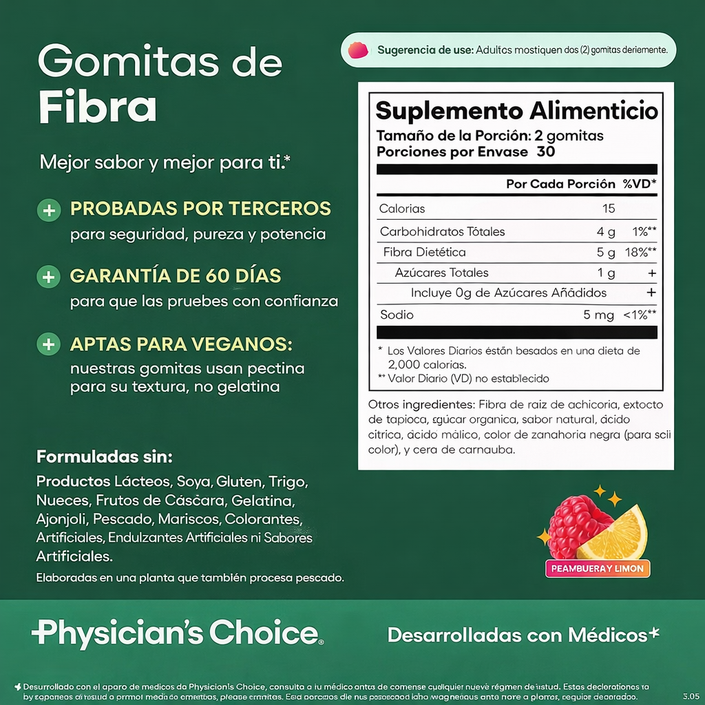 GOMAS DE FIBRA💚Digestión Saludable Todos Los Días😋