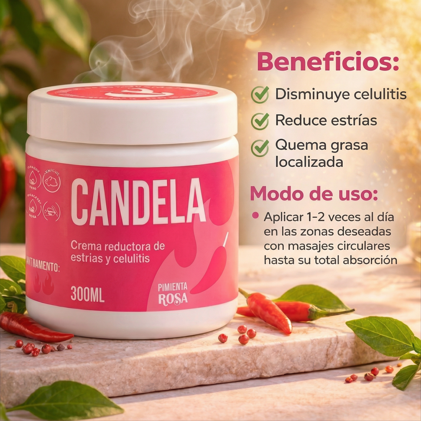 🔥 CANDELA: Piel más lisa y firme desde las primeras aplicaciones