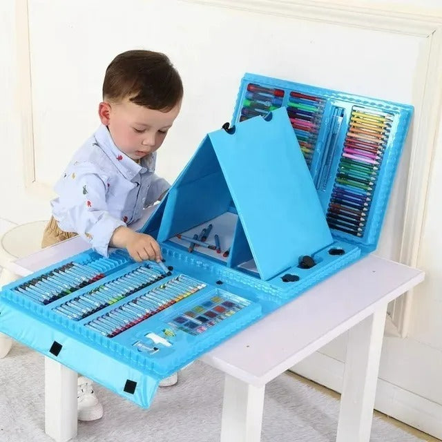 MALETA DE ARTE 208pzs - Organización y Limpieza Fácil en un Solo Set de Arte para Niños