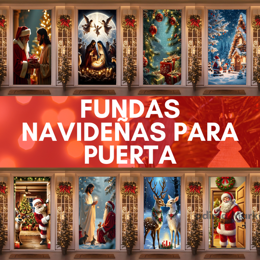 🎄Dale la Bienvenida a la Navidad con un Toque Mágico en tu Puerta