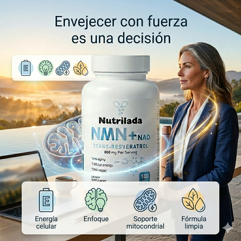 NMN NAD+ Trans-Resveratrol - 🧬 ENVEJECE CON ENERGÍA, NO CON DESGASTE