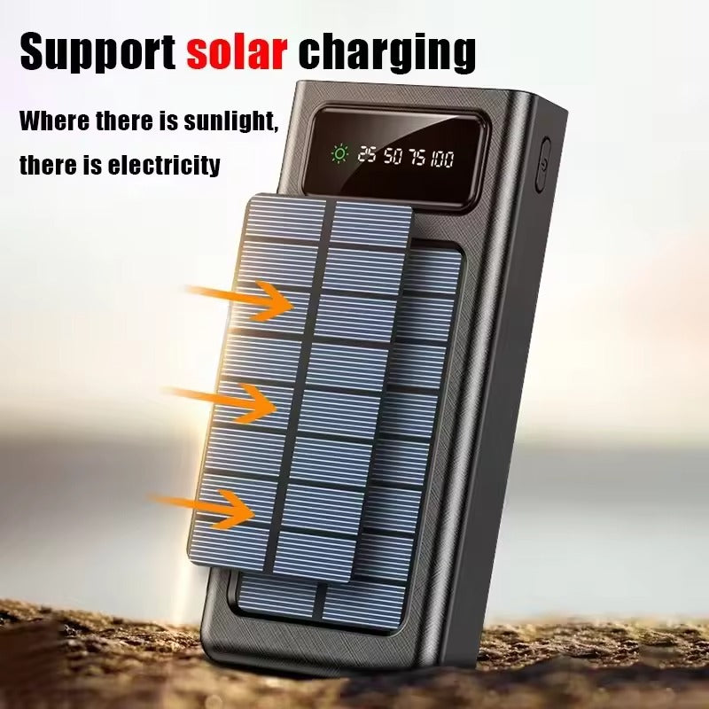 ⚡ POWERSUN™ – El Power Bank Solar que No Te Deja Sin Batería - Múltiples Puertos 📳
