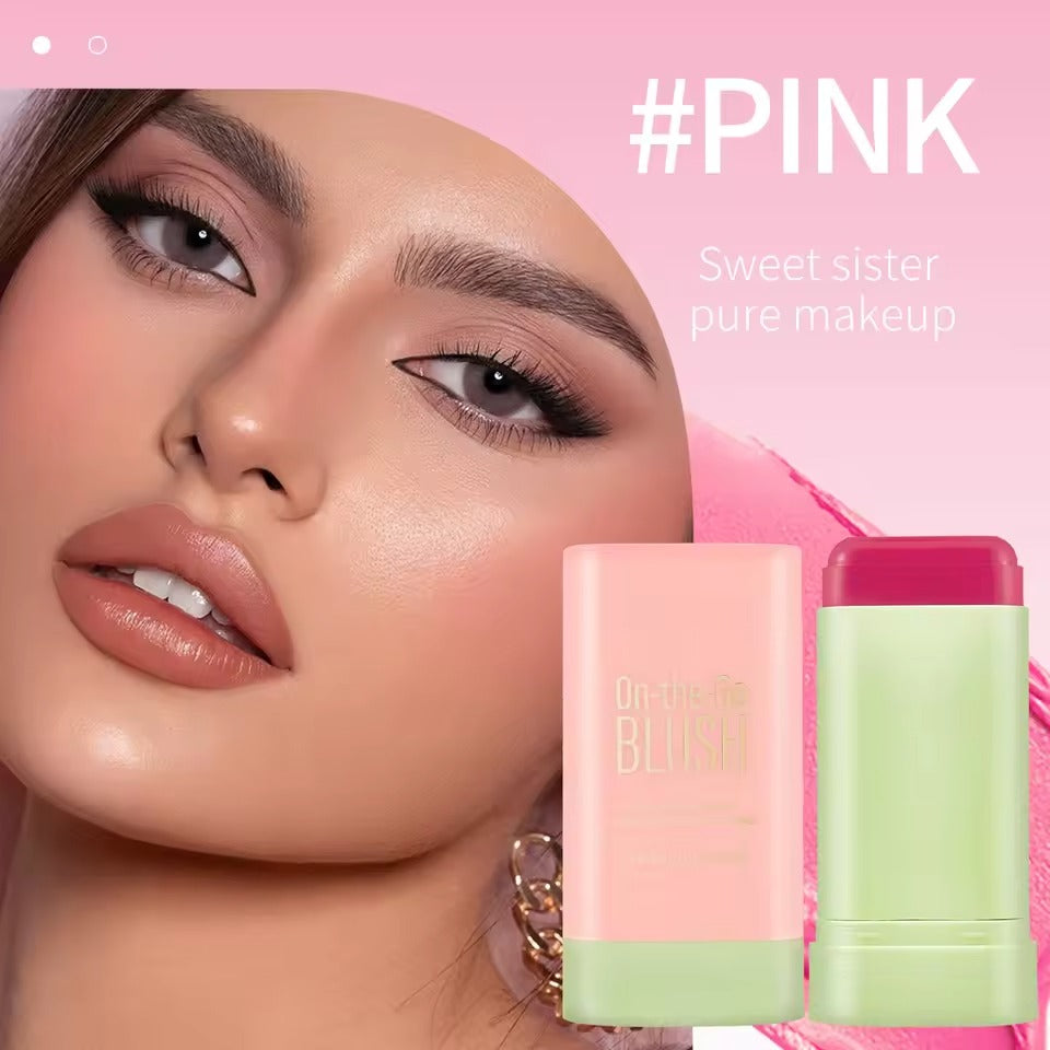 BLUSH STICK💗 Rubor 3 en 1: Color Natural en Segundos para Rostro, Labios y Contorno 💄70% DST SEGUNDA REFERENCIA👇