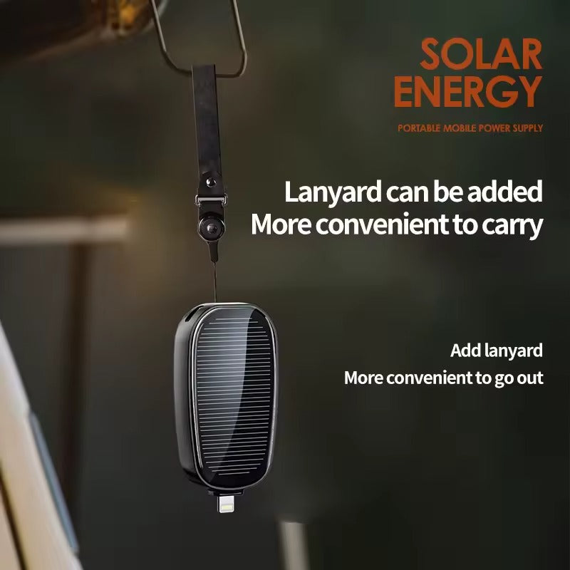 SOLARKEY™ - ⚡ Mini Power Bank Solar – Carga portátil sin pagar más electricidad - Tipo C