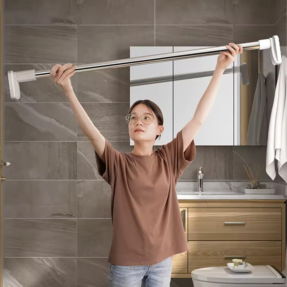¡Barra Retractil super resistente! En acero Inoxidable. Precio de Remata Hoy.