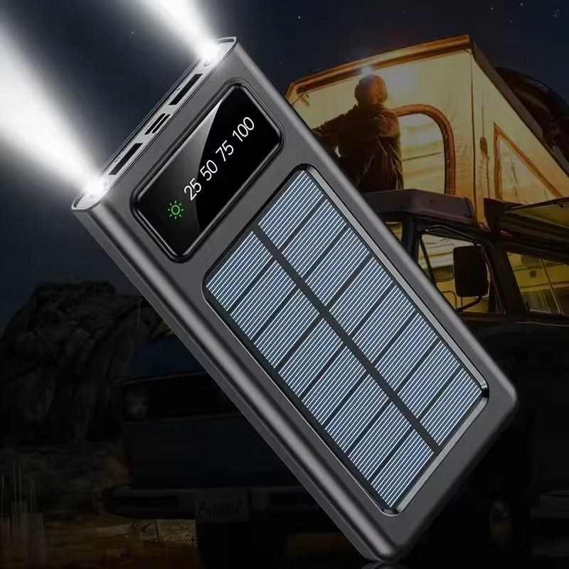 ⚡ POWERSUN™ – El Power Bank Solar que No Te Deja Sin Batería - Múltiples Puertos 📳