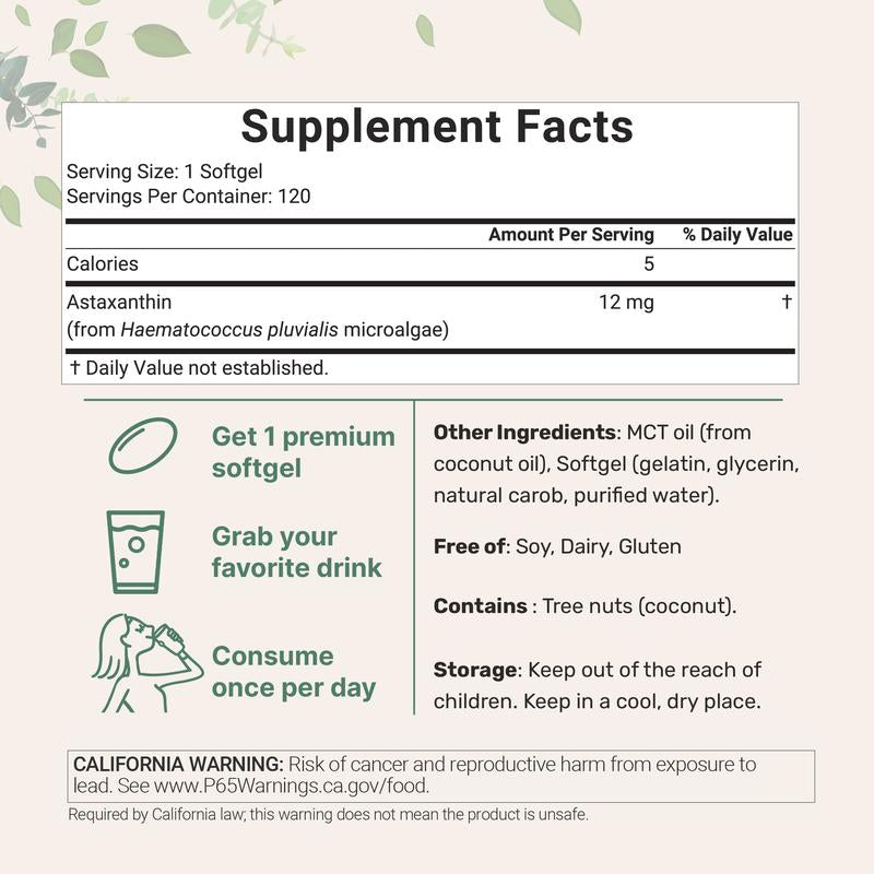 ASTAXANTINA - EL REY DE LOS ANTIOXIDANTES🔴 6,000 veces más potente que la Vitamina C 🍊