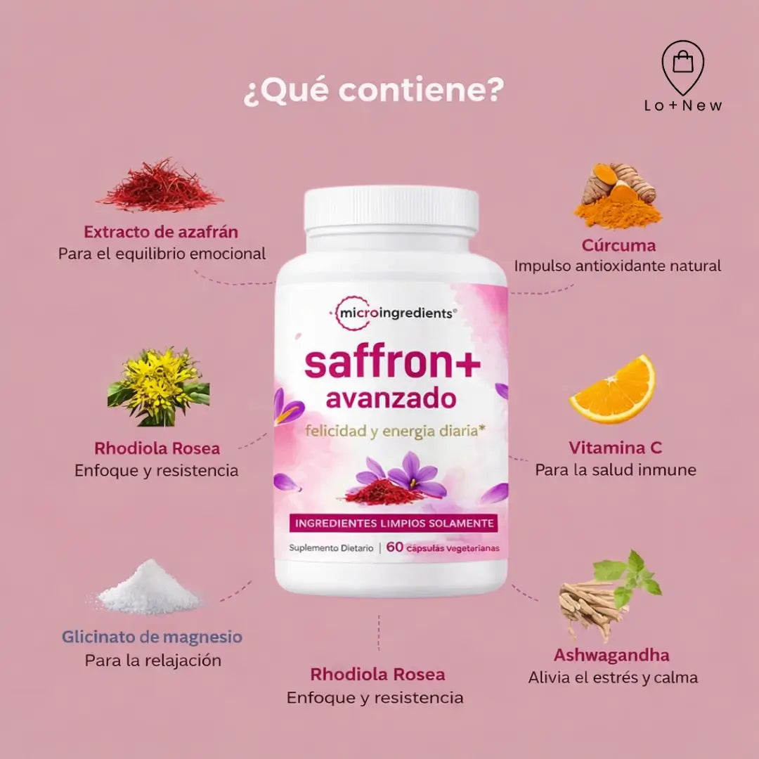 SAFFRON+ 💜 Equilibrio Emocional Natural Para Tu Día a Día😌