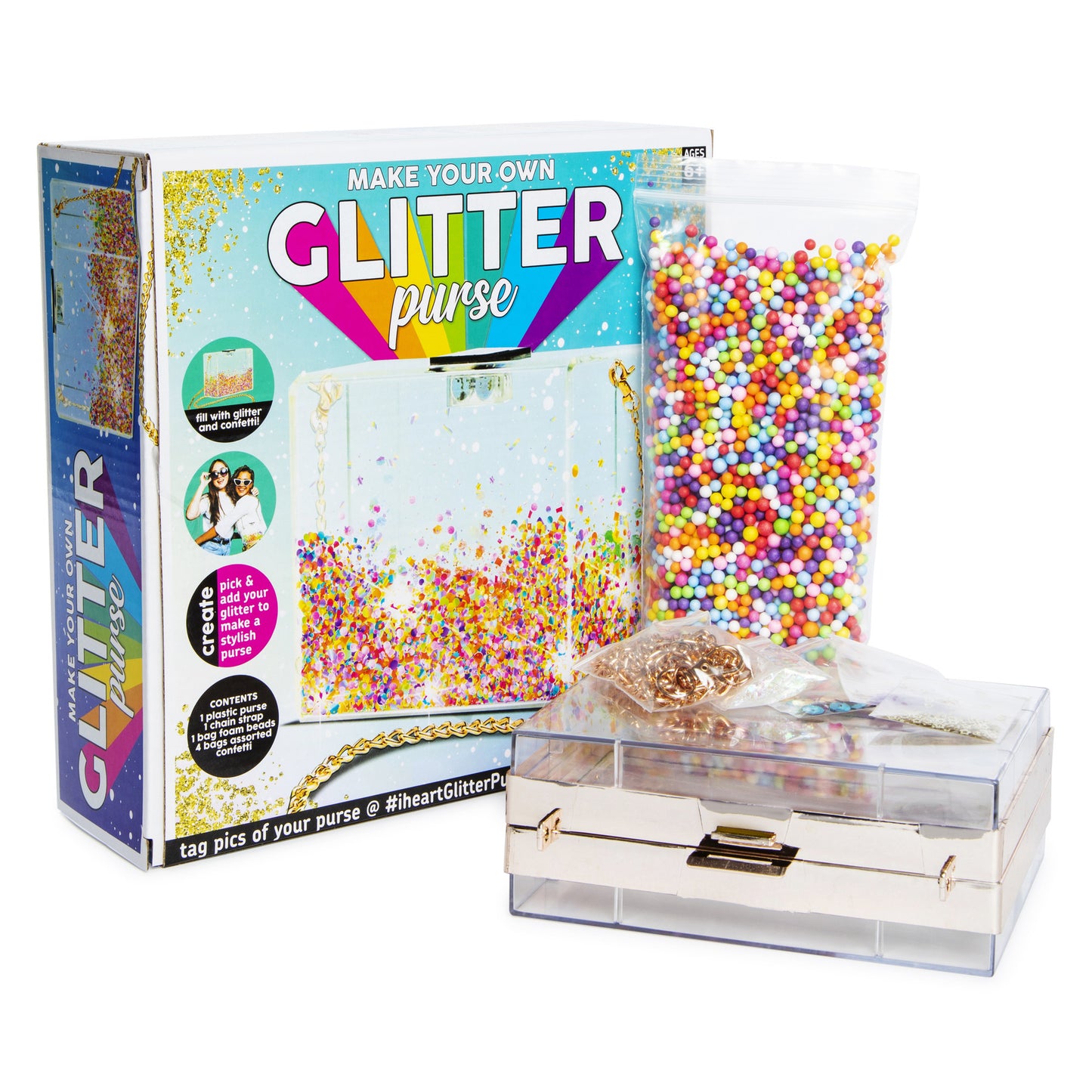 juguete para niñas decorar bolso glitter